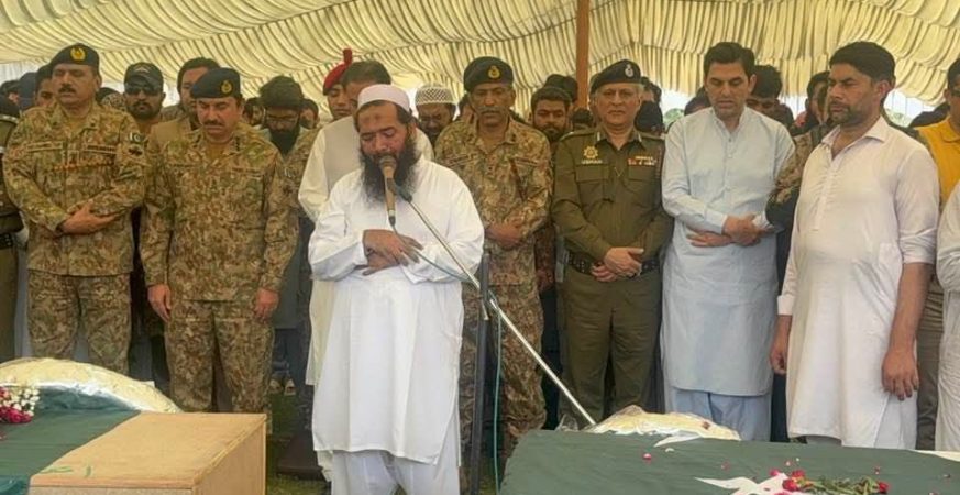 Pakistan Army attends the funeral of neutralised terrorists
