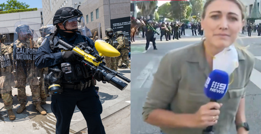 LAPD triggers outrage in Australia after intentionally hitting journalist with rubber bullet