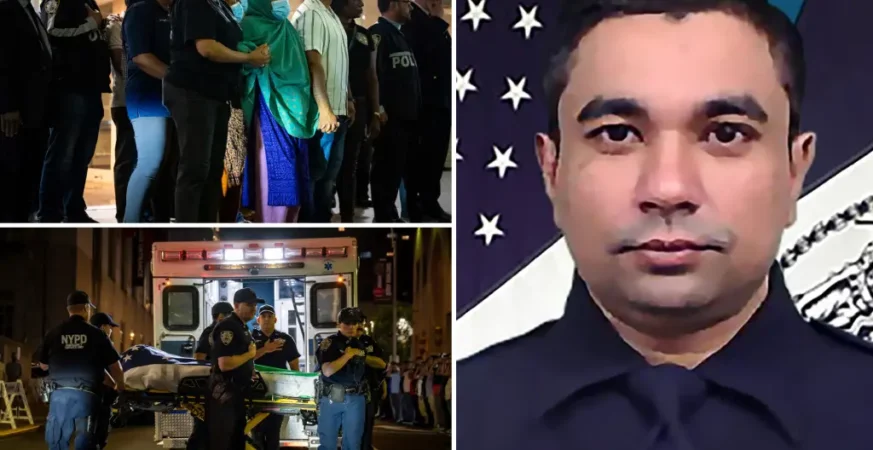 Murdered NYC Police Officer of Bangladeshi origin leaves behind 2 sons and pregnant wife Manhattan