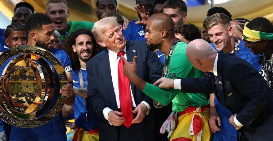 Donald Trump will retain original trophy at Oval Office after gate-crashing Chelsea's Club World Cup celebrations