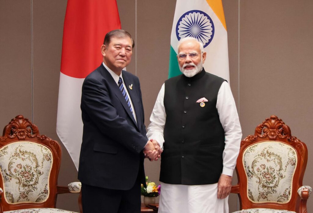 PM Modi with Japanese PM Shigeru Ishiba