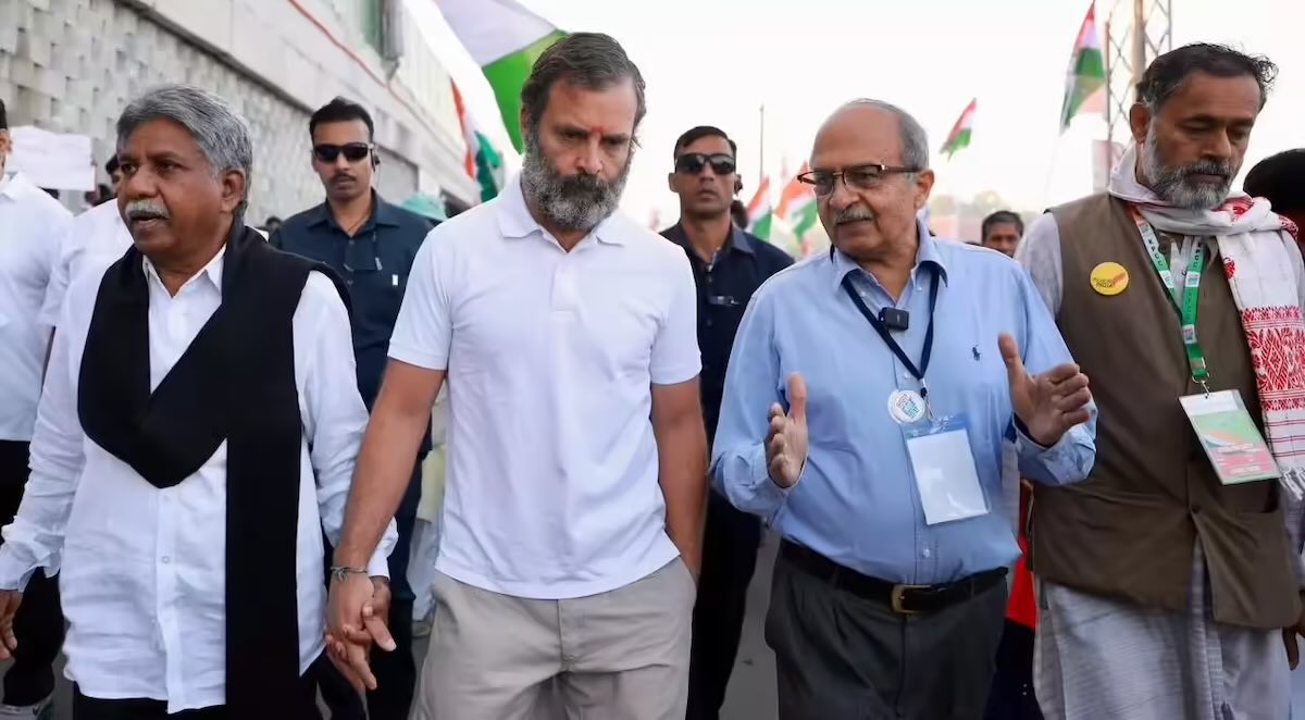 Prashant Bhushan with Rahul Gandhi