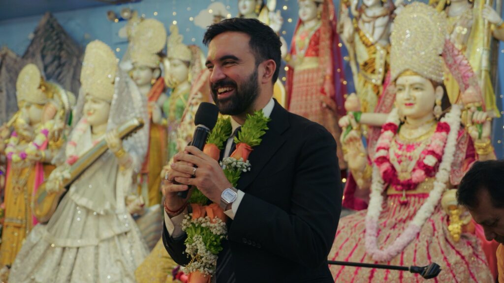 Zohran Mamdani visits a Hindu Temple on Diwali