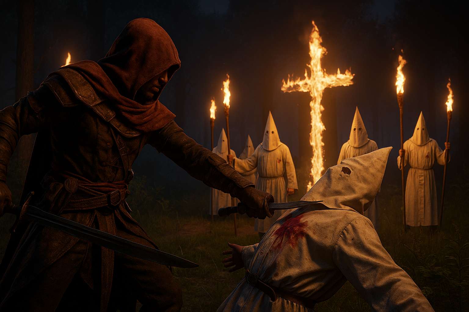 Assassins Creed shelves game because it hurts KKK