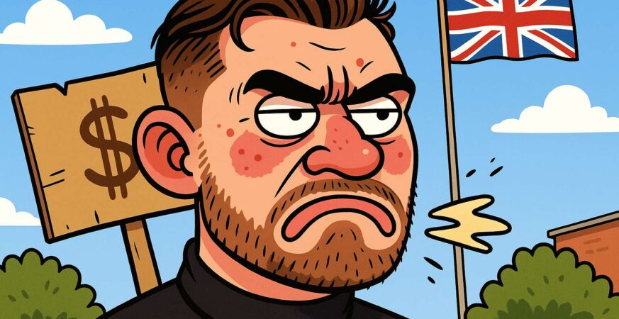 Hugh Anthony, a.k.a- 'Fruity Goose Stepper', has been kicked out of his house