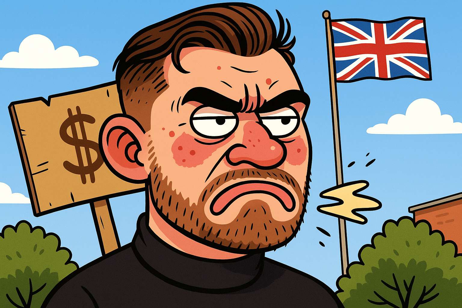 Hugh Anthony, a.k.a- 'Fruity Goose Stepper', has been kicked out of his house