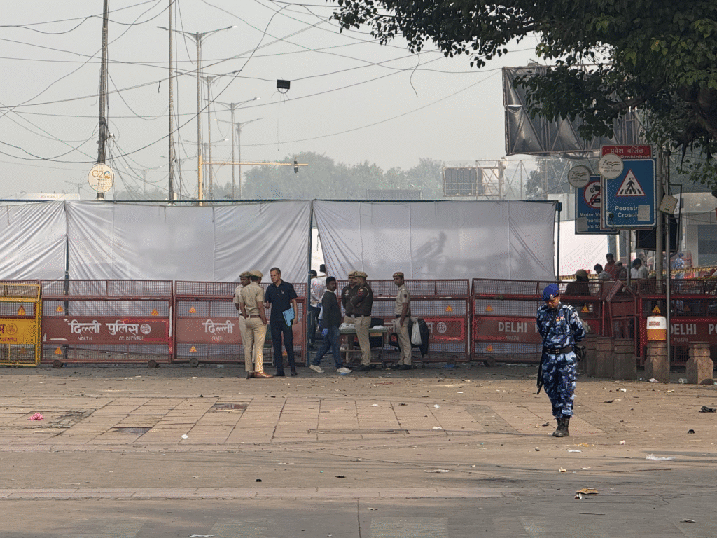 The location of the Delhi Terror Attack earlier this morning [Photo Credit: Aditya Raj Kaul/X]